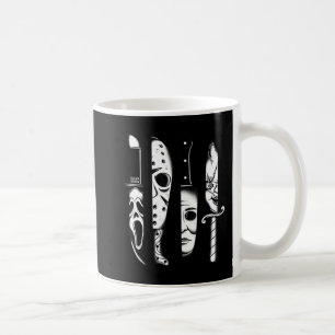 Taza De Café Cuchillos Película de Terror Viernes Halloween Ter