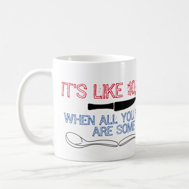 Taza De Café Cuchillos/taza de las cucharas (Izquierda)