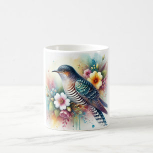 Taza De Café Cuckoo Bird 071024AREF134 - Watercolor