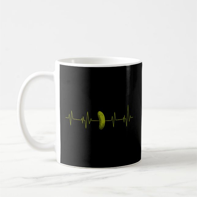 Taza De Café Cucumber Pickle Heartbeat (Izquierda)