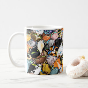 Taza De Café Cudddling Cats Mug
