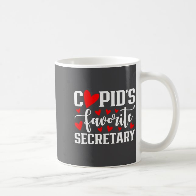 Taza De Café Cud's Favorite Secretary Cute Heart Valentine's Da (Derecha)