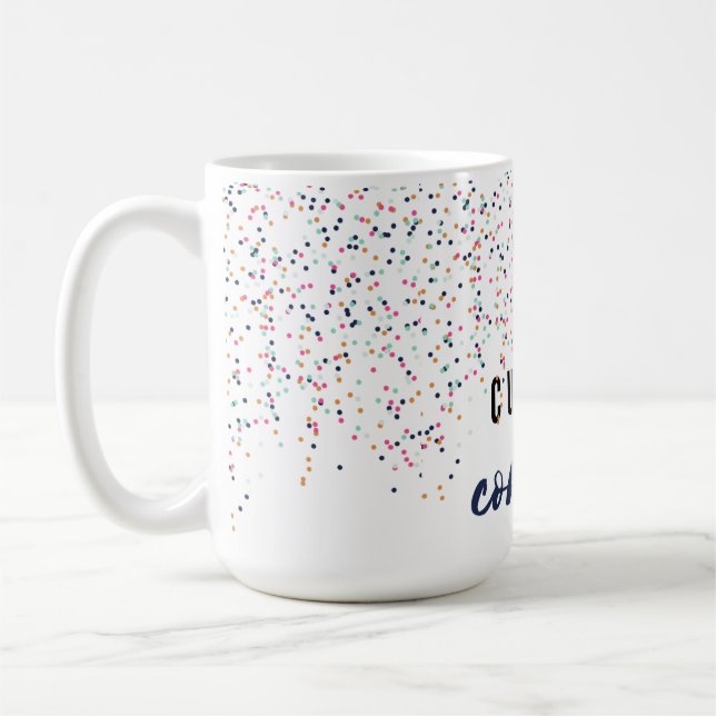 Taza De Café Cue el Confetti (Izquierda)