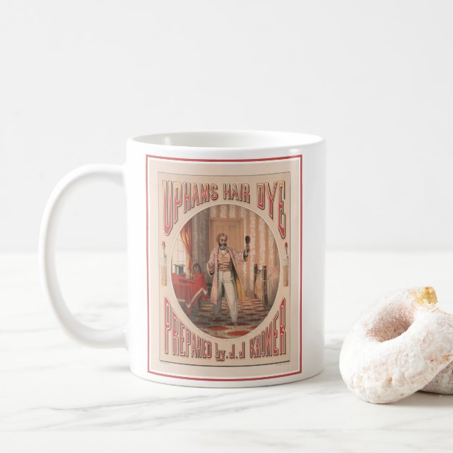 Taza De Café Cuello de pelo de Uphams, Circa 1864 (Con donut)