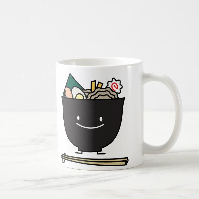 Taza De Café Cuenco feliz de los Ramen (Derecha)