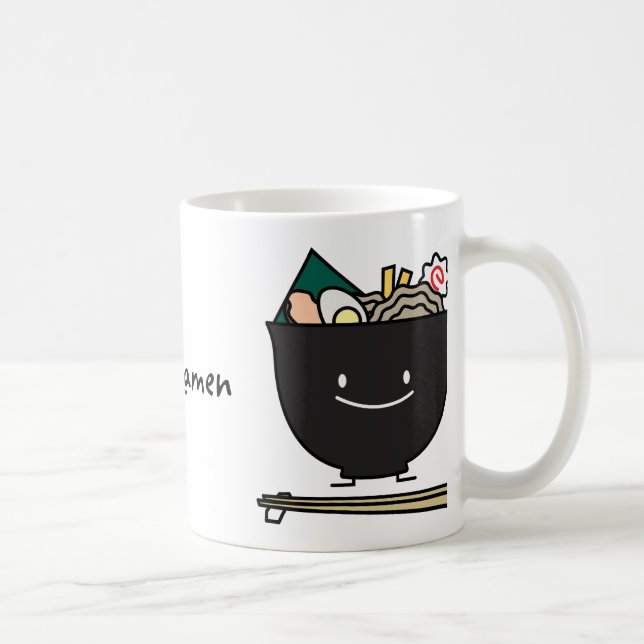 Taza De Café Cuenco feliz de los Ramen (Derecha)
