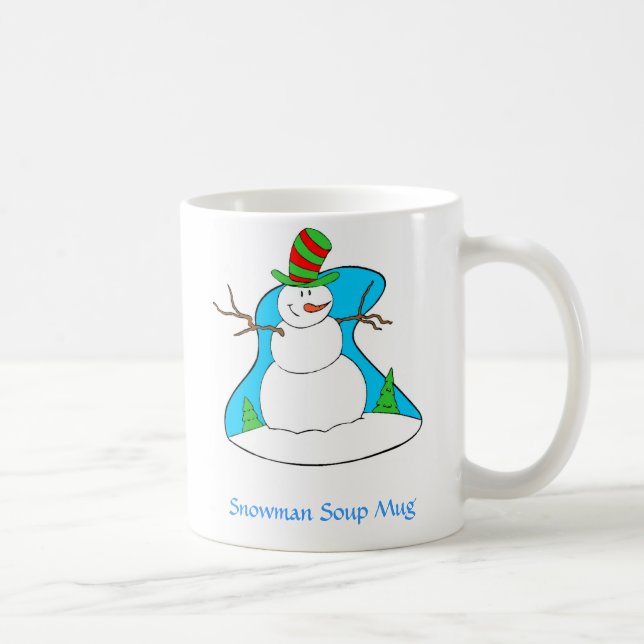 Taza De Café Cuenco para sopa del muñeco de nieve (Derecha)