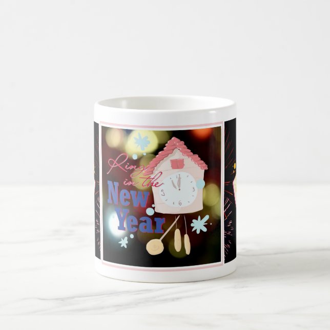 Taza De Café Cuenta regresiva de Año Nuevo: fuegos artificiales (Centro)