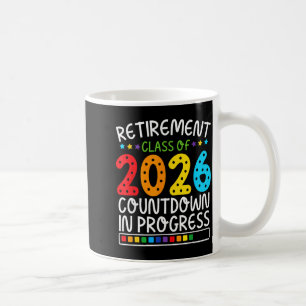 Taza De Café Cuenta Regresiva Divertida para la Jubilación 2026