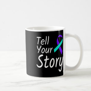 Taza De Café Cuéntanos tus advertencias de cinta para la preven