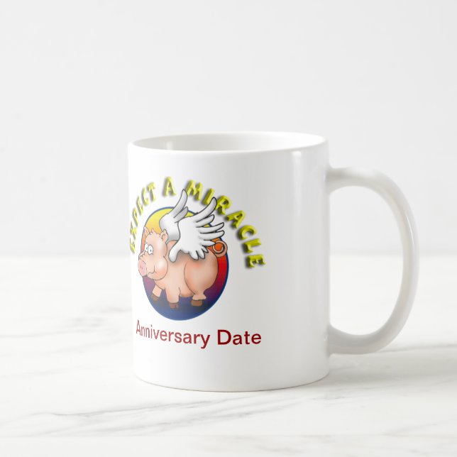 Taza De Café Cuente con un milagro --- Reconocimiento del AA (Derecha)