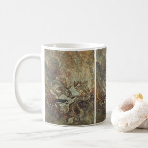 Taza De Café Cuento de Hadas Antiguo, La Sirena por Edmund Dula