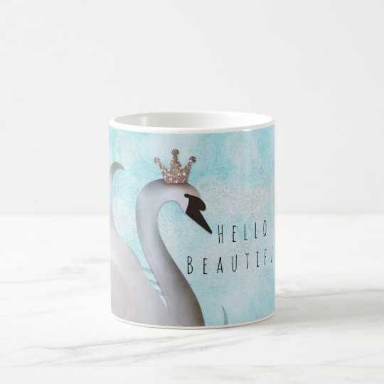 Taza De Café Cuento de hadas de princesa Faux Gold Glitter Chic