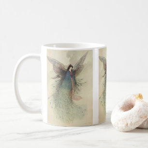 Taza De Café Cuento de hadas japonés vintage, la doncella de la