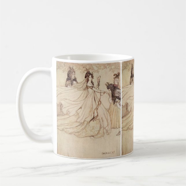 Taza De Café Cuentos de hadas de época, Cenicienta por Arthur R (Izquierda)