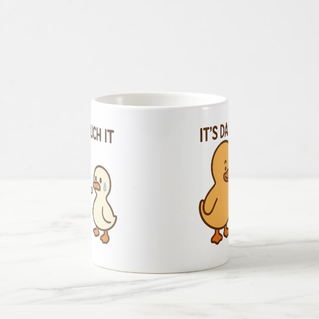 Taza De Café Cuentos de pato lindo - regalo para familias con n (Centro)