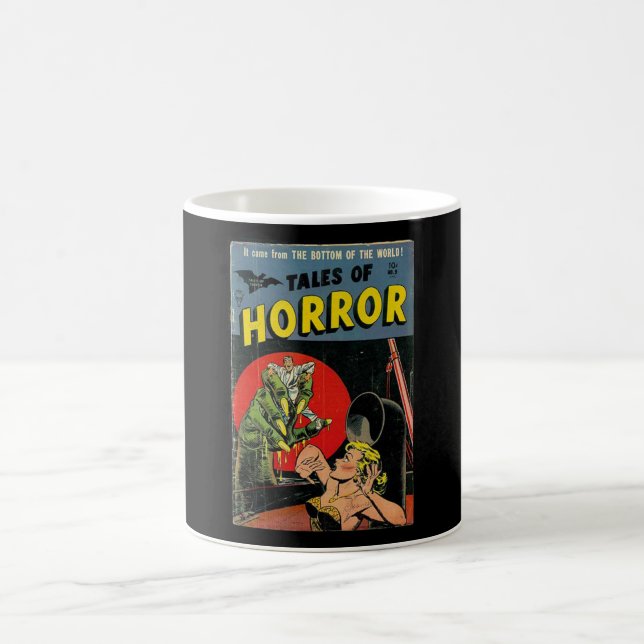 Taza De Café Cuentos del horror cómicos (Centro)