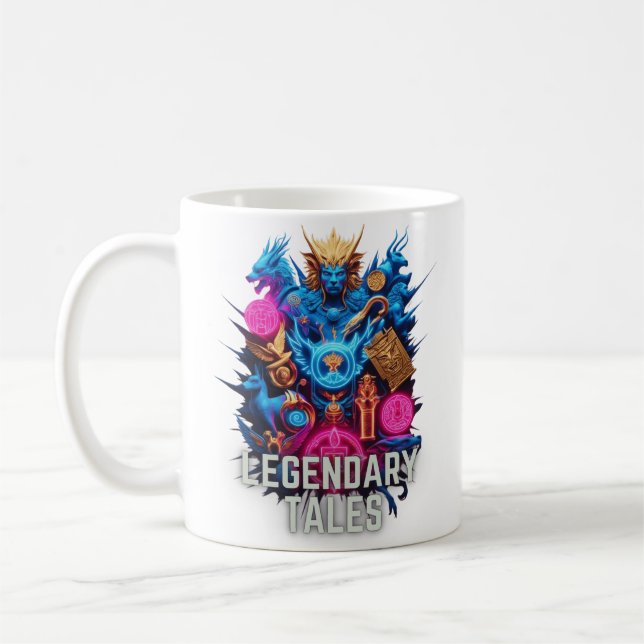 Taza De Café Cuentos legendarios - Mitos neones (Izquierda)