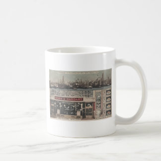Taza De Café Cuerno del autómata y cuadrado Nueva York, Vinta