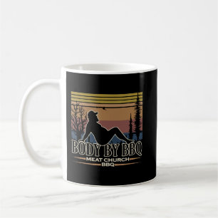 Taza De Café Cuerpo De Los Hombres Por BBQ Iglesia De La Carne
