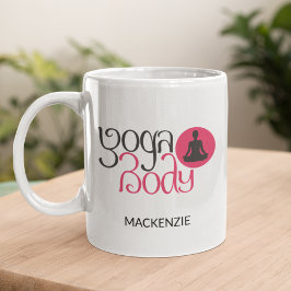 Taza De Café Cuerpo personalizado de yoga con gráfico de yoga p