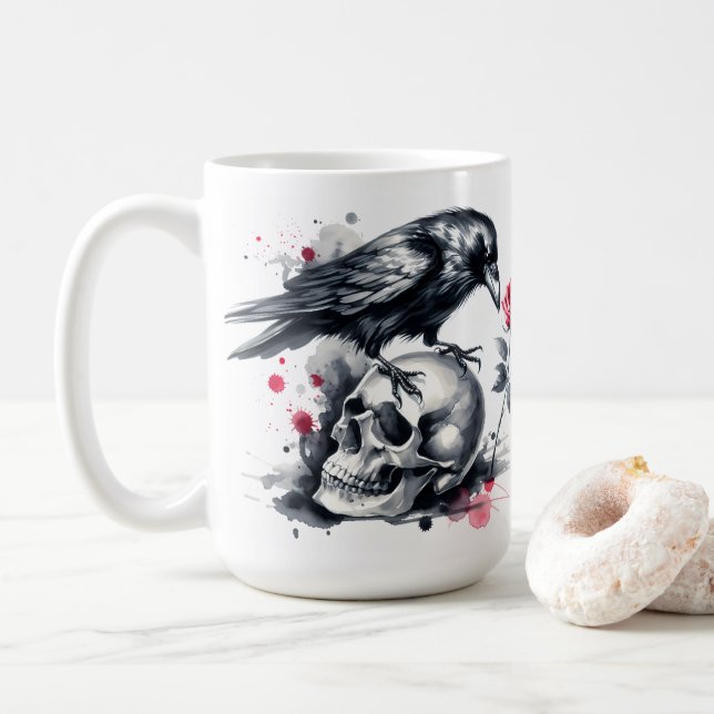 Taza De Café Cuervo (Con donut)