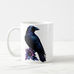Taza De Café Cuervo a la luz de la luna Suite de boda floral