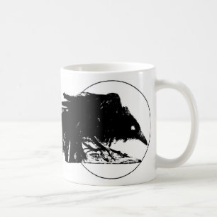Taza De Café Cuervo del negro de hollín