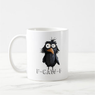 Taza De Café Cuervo, F-Caw-F Pájaro Divertido F-Caw-F Vaca Humo