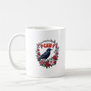 Taza De Café Cuervo gótico divertido Halloween F graznido F vin