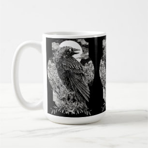 Taza De Café Cuervo Místico Oscuro
