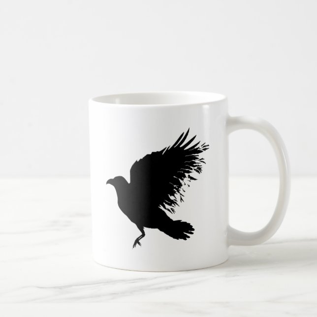Taza De Café Cuervo - negro (Derecha)