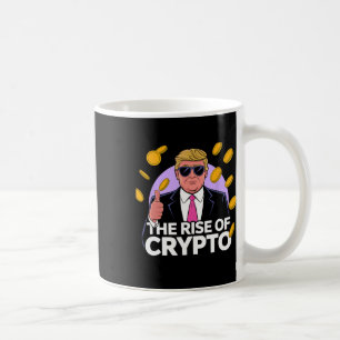 Taza De Café Cuesta El Aumento De Crypto Bitcoin Trump A La Lun