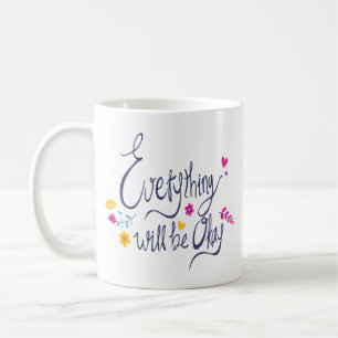 Taza De Café Cuestas y emociones de diseño gráfico infantil