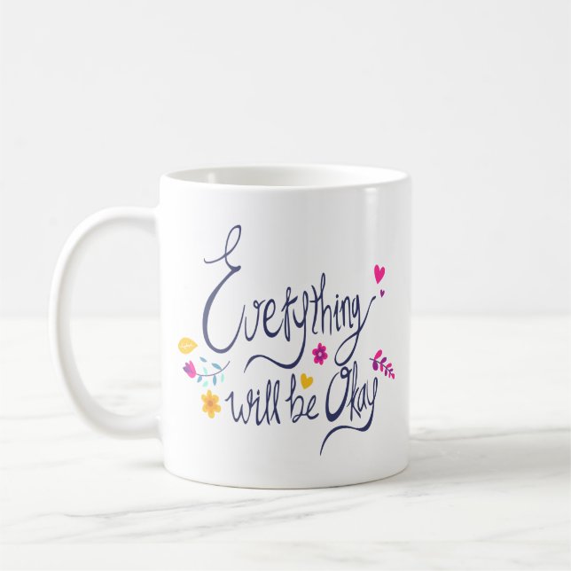 Taza De Café Cuestas y emociones de diseño gráfico infantil (Izquierda)