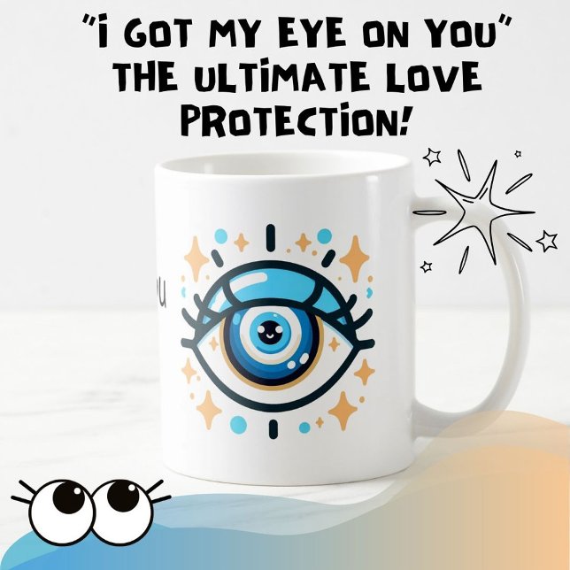 Taza De Café Cuestión De Protección De Ojos Malvados (Subido por el creador)