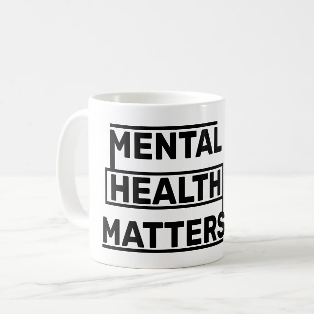 TAZA DE CAFÉ CUESTIONES DE SALUD MENTAL (Anverso izquierdo)