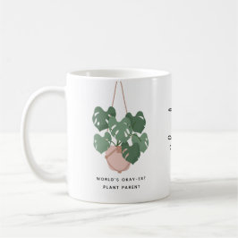 Taza De Café Cuidada Bien Planta Primaria Personalizada