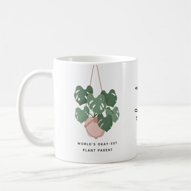 Taza De Café Cuidada Bien Planta Primaria Personalizada (Izquierda)
