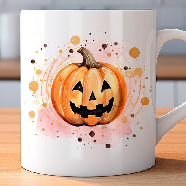 Taza De Café Cuidada calabaza Halloween (Subido por el creador)