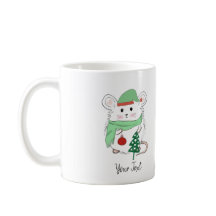 Cuidada Pequeña Hamster Feliz Navidad