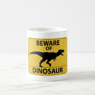 Taza De Café Cuidado con los dinosaurios