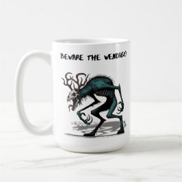 Taza De Café Cuidado con Wendigo Mug, la criptografía del horro