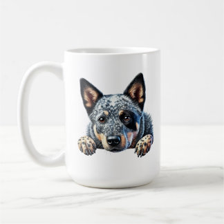 Taza De Café Cuidado diseño de perro de ganado en Australia"
