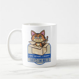 Taza De Café Cuidado Gato De Tabby Hago Lo Que Quiero