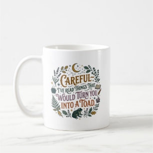 Taza De Café Cuidado He Leído Cosas Libro Bruja Cita Divertida