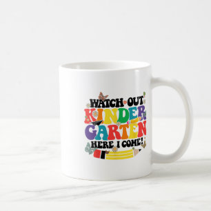 Taza De Café Cuidado jardín de infancia aquí vengo Kinder de vu