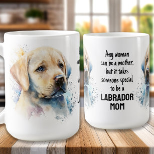 Taza De Café Cuidado LABRADOR MOM Perro Lover Yellow Lab Puppy