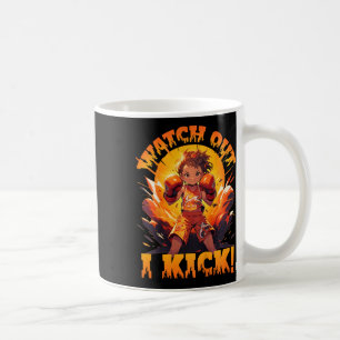 Taza De Café Cuidado - ¡Pateo! Boxeo Tailandés Muay Thai Kickbo