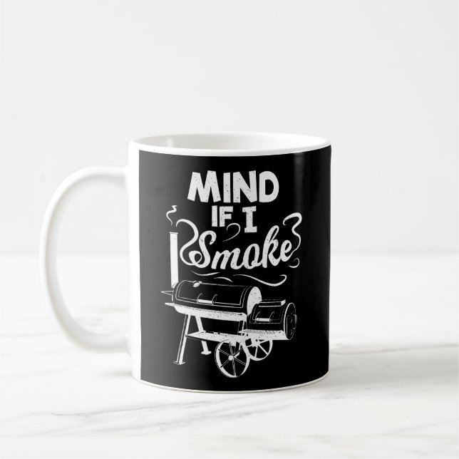 Taza De Café Cuidado Si Fumo Bbq Lover Avid Smoker Mens Regalo (Izquierda)